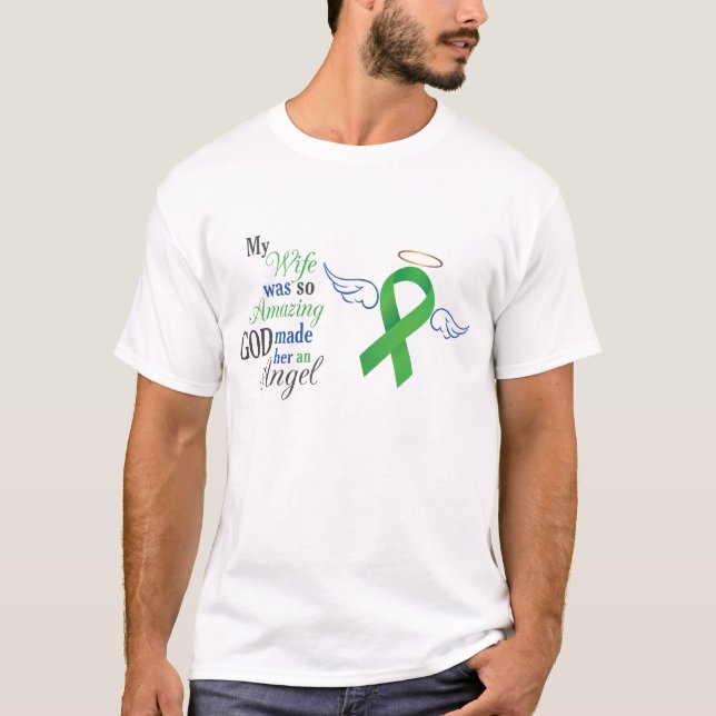 My Wife An Angel - Bile Duct Cancer T-Shirt (Front)