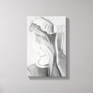 My Wife and My Mother-in-Law Optical Illusion Canvas Print