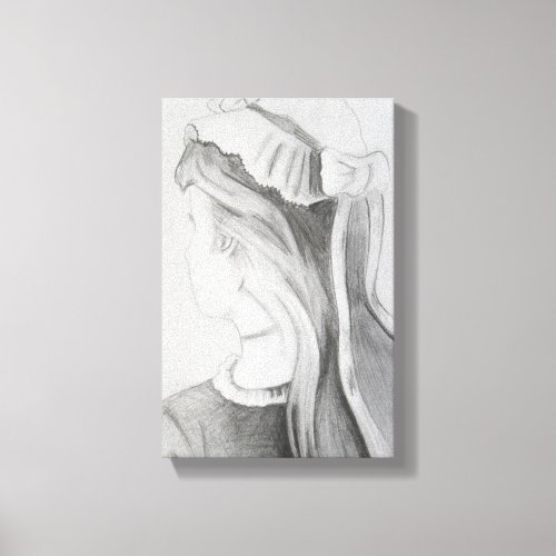 My Wife and My Mother_in_Law Optical Illusion Canvas Print