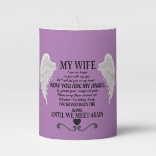 My Wife Angel Pillar Candle