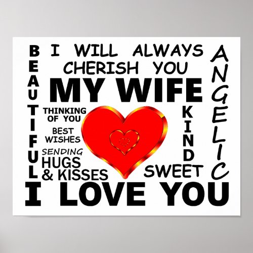 My Wife I Love You Poster