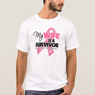 My Wife is a Survivor - Breast Cancer T-Shirt