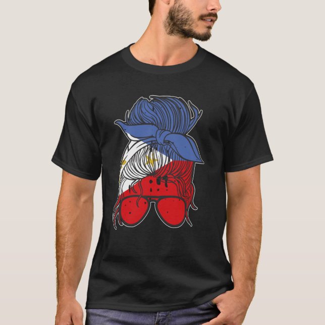 My Wife Is Filipino Republic Of The Philippines Ro T-Shirt (Front)