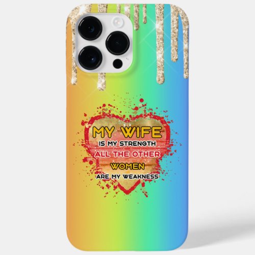 My Wife Is My Strength Magnet Keychain Case_Mate iPhone 14 Pro Max Case