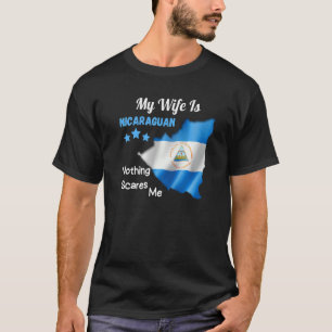 My Wife Is Nicaraguan Nicaragua Heritage Roots Fla T-Shirt