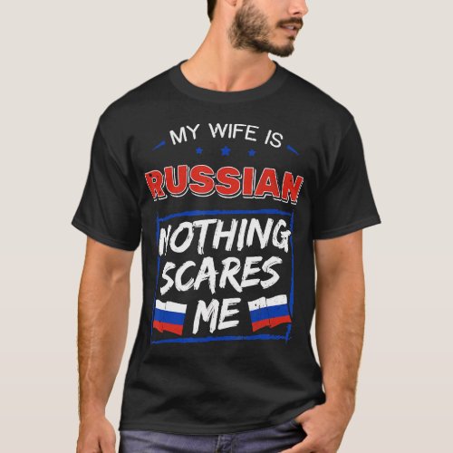 My Wife Is Russian Russian Federation Heritage Roo T_Shirt