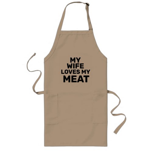 My Wife Loves My Meat Funny BBQ Apron