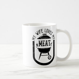 My Wife Loves My Meats Funny Pun Grilling Bbq Love Coffee Mug