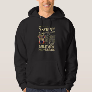 My Wife Wears Combat Boots Proud Military Husband Hoodie
