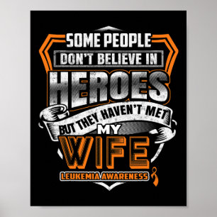 My Wife's Fight is My Fight Leukemia Awareness 2 Poster