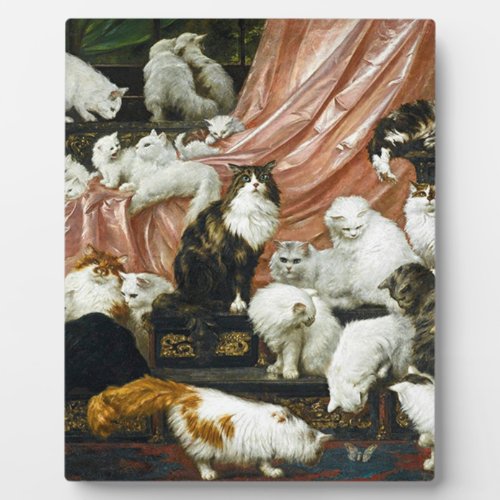 My Wifes Lovers By Carl Kahler Cat Plaque