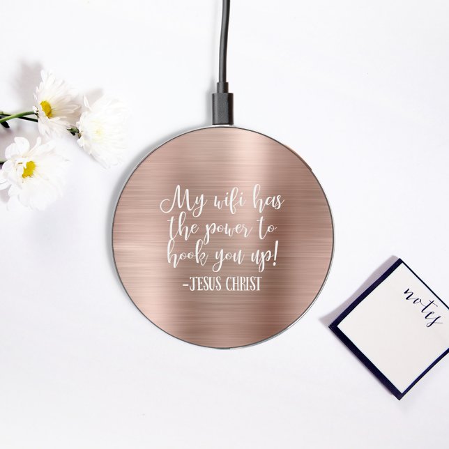 My WiFi Has Power Jesus Christ Fun Wireless Charger (Creator Uploaded)