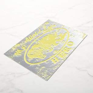 My wildlife hero foil invitation