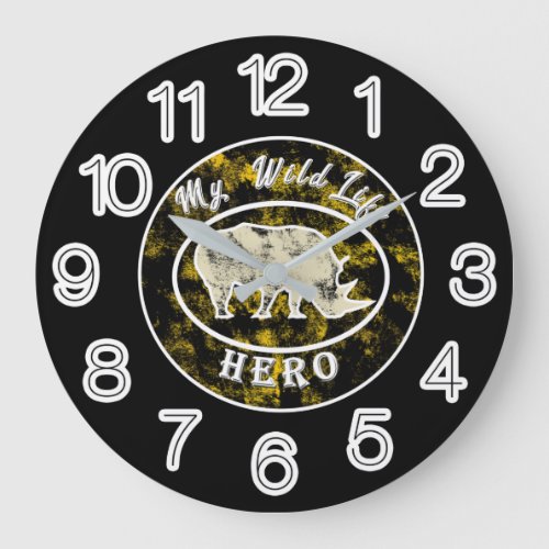 My wildlife hero  large clock