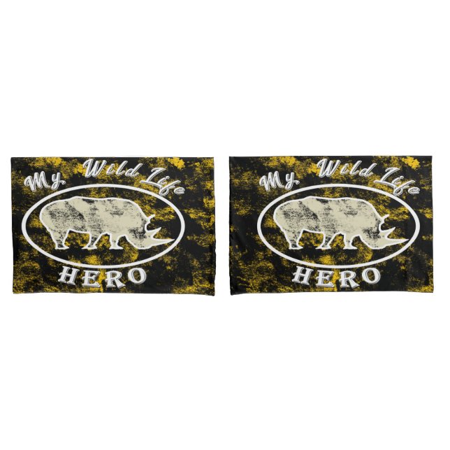 My wildlife hero  pillow case (Front-Set)