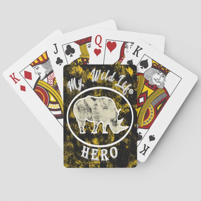 My wildlife hero  poker cards (Back)