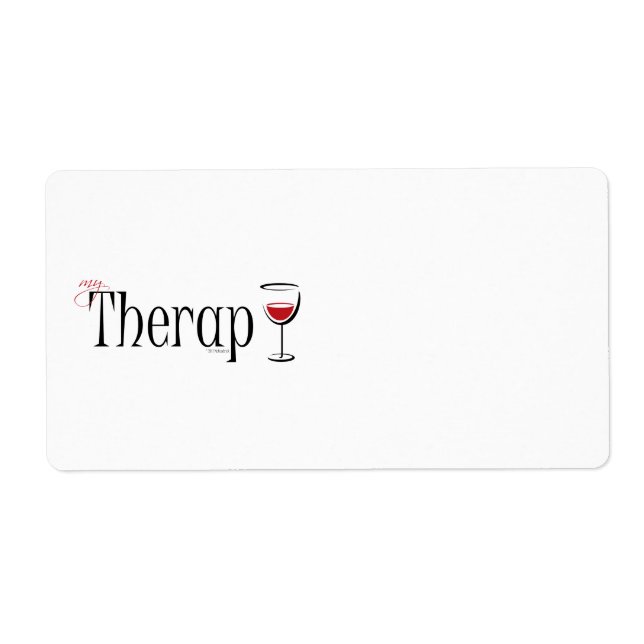 My (Wine) Therapy Label (Front)