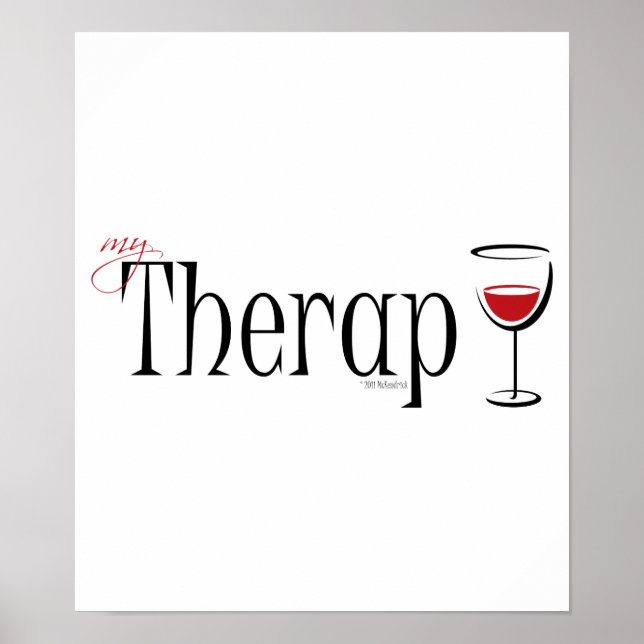 My (Wine) Therapy Poster (Front)