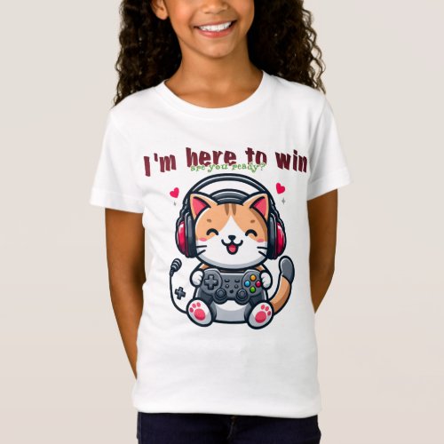 My winning cat love and toys in one design T_Shirt