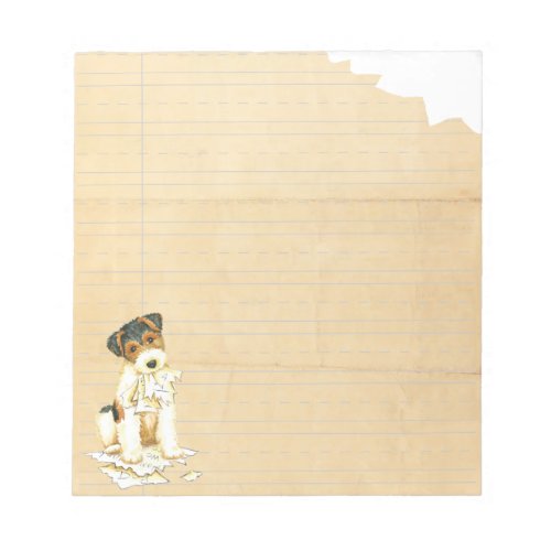 My Wire Fox Terrier Ate My Homework Notepad