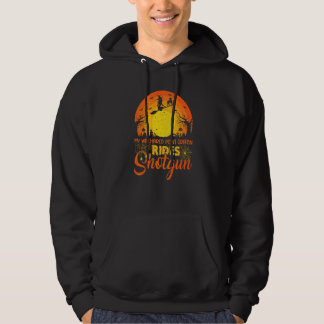 My Wirehaired Pointing Griffon Dog Ride Shotgun Ha Hoodie