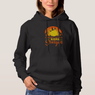 My Wirehaired Pointing Griffon Dog Ride Shotgun Ha Hoodie