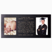 My Wish Black Graduation Double Picture Frame (Front)