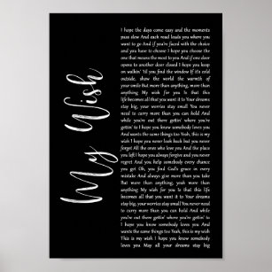 Avenged Sevenfold Afterlife Black Script Decorative Wall Art Gift Song  Lyric Print - Song Lyric Designs