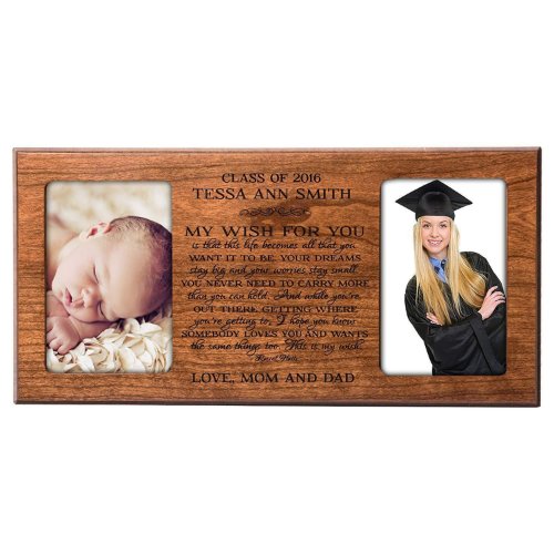 My Wish Cherry Graduation Double Picture Frame
