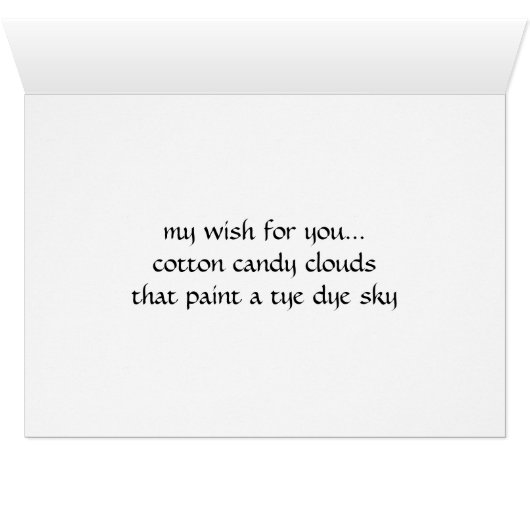 "My Wish For You" Crystal Beach, Florida (Inside Horizontal (Bottom))