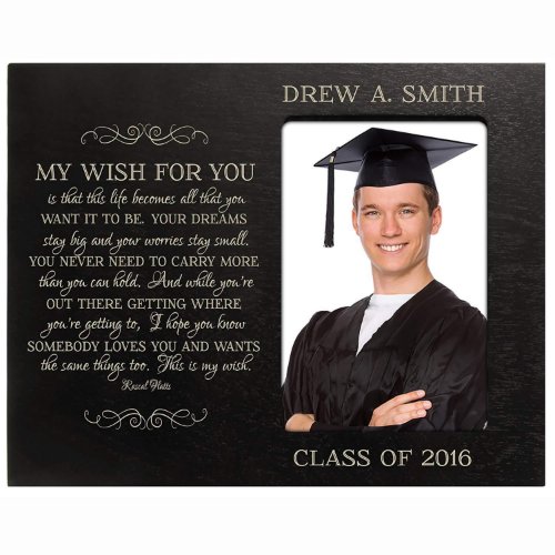 My Wish for You Graduation Black Picture Frame
