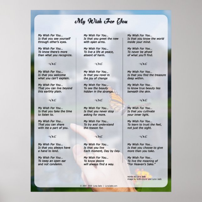 My Wish For You (New version) Poster (Front)