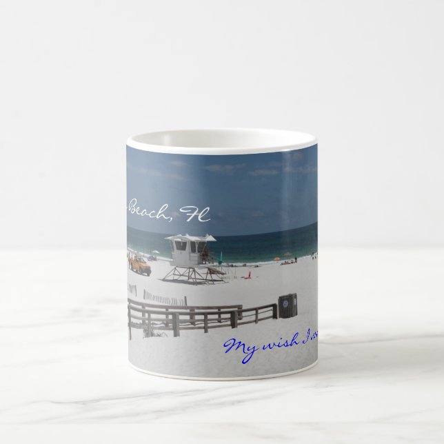 My wish I was there cup, Pensacola Be... Coffee Mug (Center)