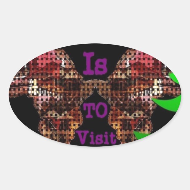 My Wish Oval Sticker (Front)