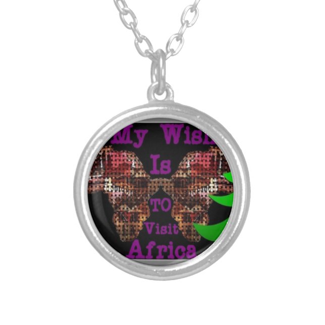 My Wish Silver Plated Necklace (Front)