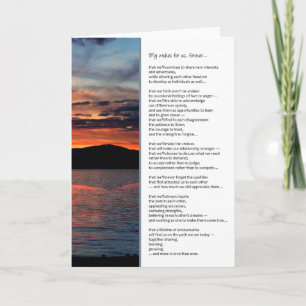 My Wishes For Us, Forever...Anniversary Card