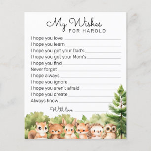 My Wishes List for Baby Boy Shower Games