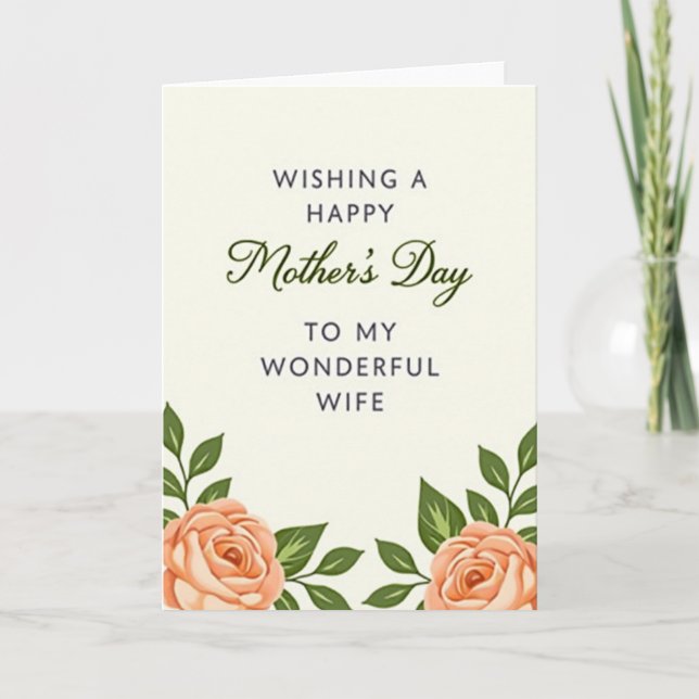 My Wonderful Wifes Day Card (Front)