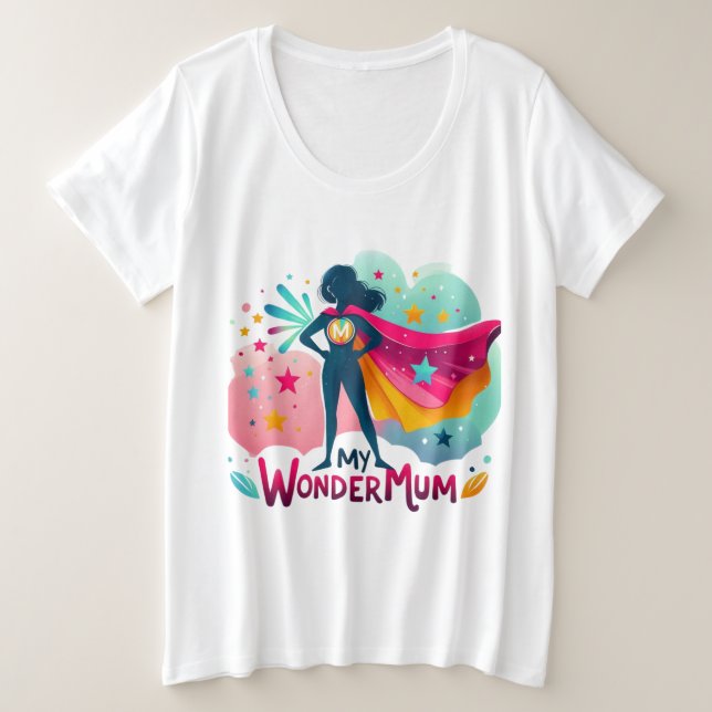 My WonderMum  Plus Size T-Shirt (Design Front)