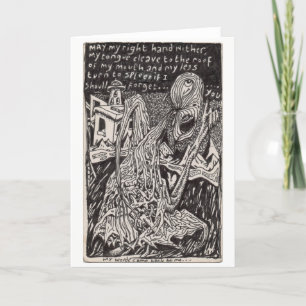 My words came back to me... card