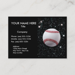 MY WORLD: BASEBALL (for baseball professionals) Business Card