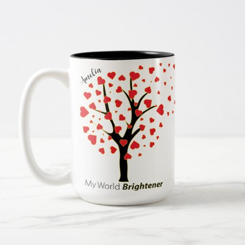 My World Brightener personalized name mug