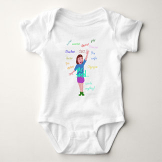 My World I can do anything Baby Bodysuit