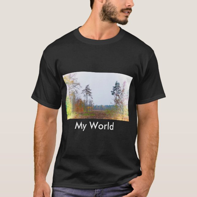 My World Our World t-shirt (Front)