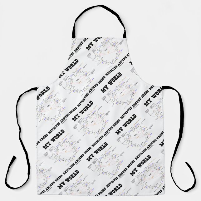 My World Revolves Around Krebs Biochemistry Humor Apron (Front)