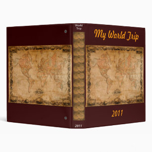 MY WORLD TRIP PHOTO ALBUM BINDER