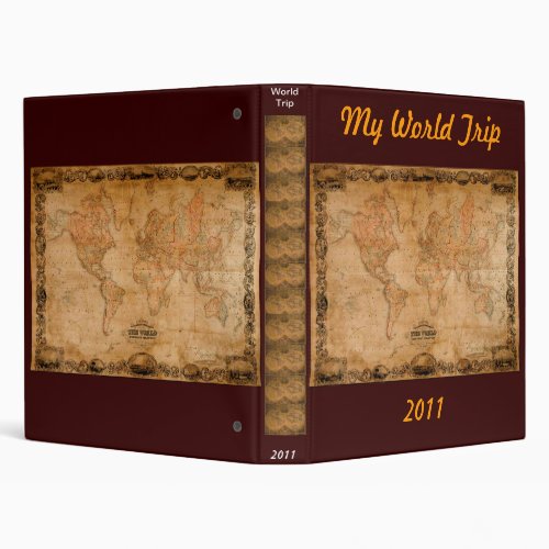 MY WORLD TRIP PHOTO ALBUM BINDER