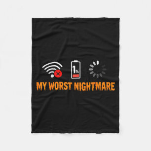 My Worst Funny For Gamers Fleece Blanket