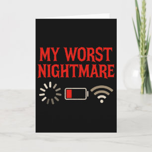 My Worst Scary Night - Gaming Lover Console Game L Card