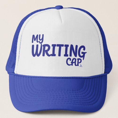 My Writing Process Fun Author Logo Design Trucker Hat